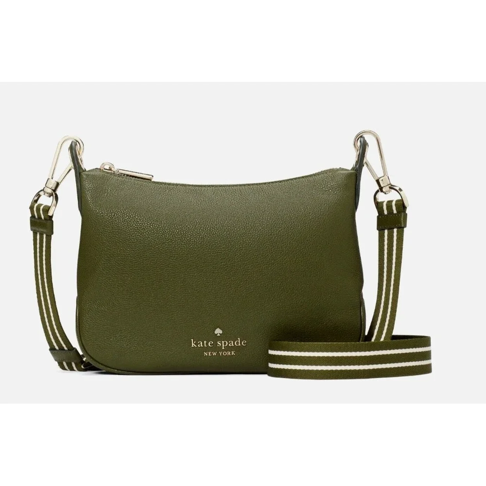 New Kate Spade Rosie Small Crossbody Pebbled Leather Enchanted Green